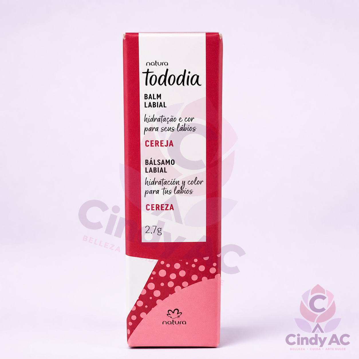 Bálsamo labial Natura Tododia Cereza — 2,7 g