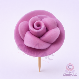 Rosa Cecilia artesanal de autor — Lila